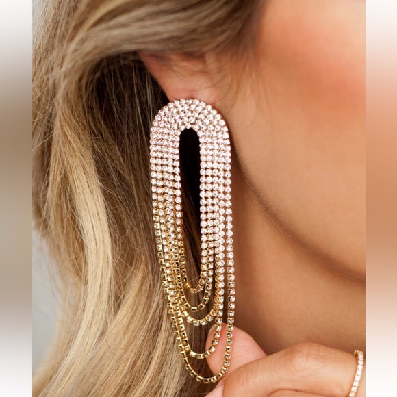 Ettika Crystal Chandelier Earrings $60